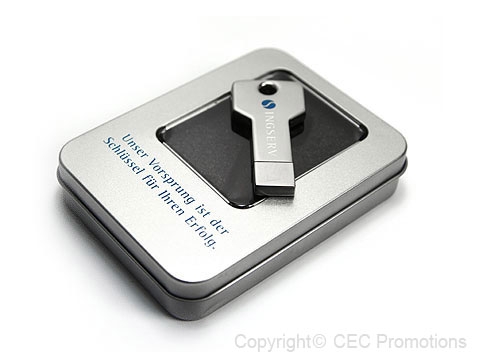 USB-Stick Key-01 Schluessel metall, deckel, USB-Key.01