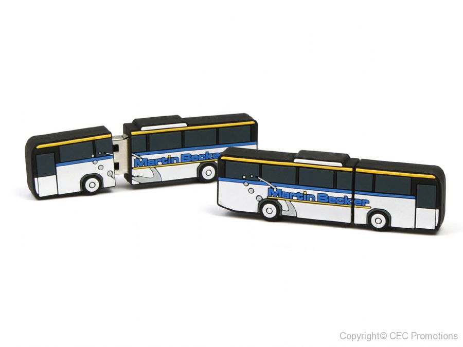 bus usb stick mit logo stadtbus verkehr transport sonderform