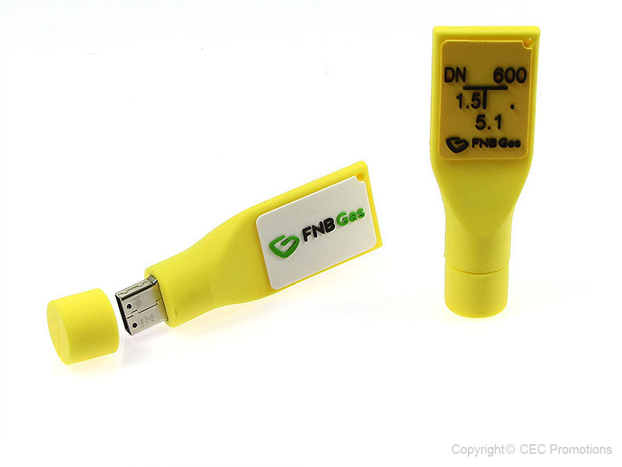 Schild Gasleitung USB-Stick custom individuell sonderanfertigung, CustomProdukt, PVC