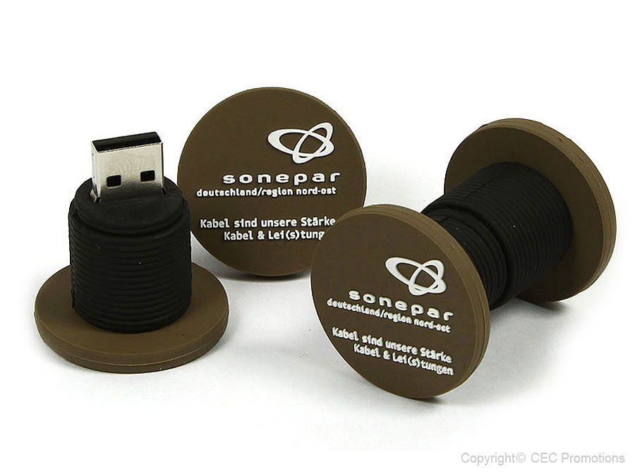 kabeltrommel-usb-stick, Custom USB-Sticks