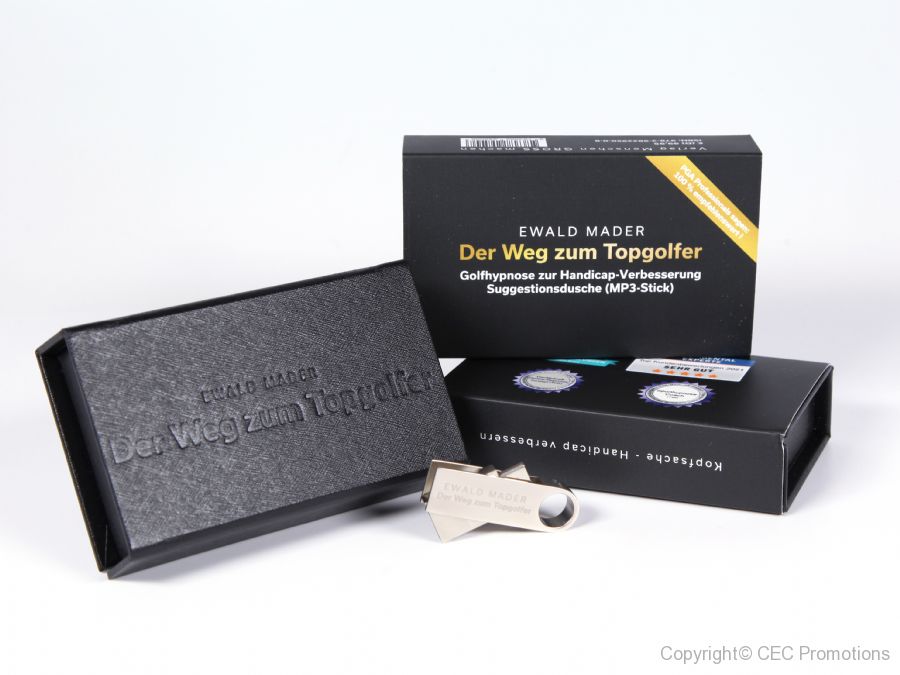 magnetbox small banderole usb stick gravur druck prägung