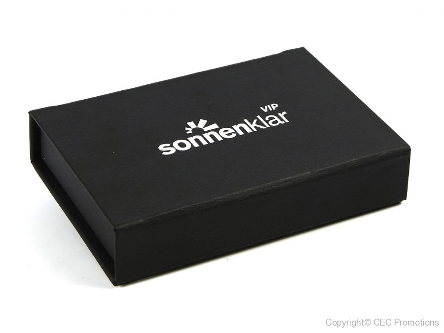 usb magnetbox box verpackung schwarz logo sonnenklar