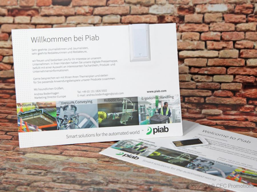 usb papierkarte dina6 postkarte digitaldruck werbung