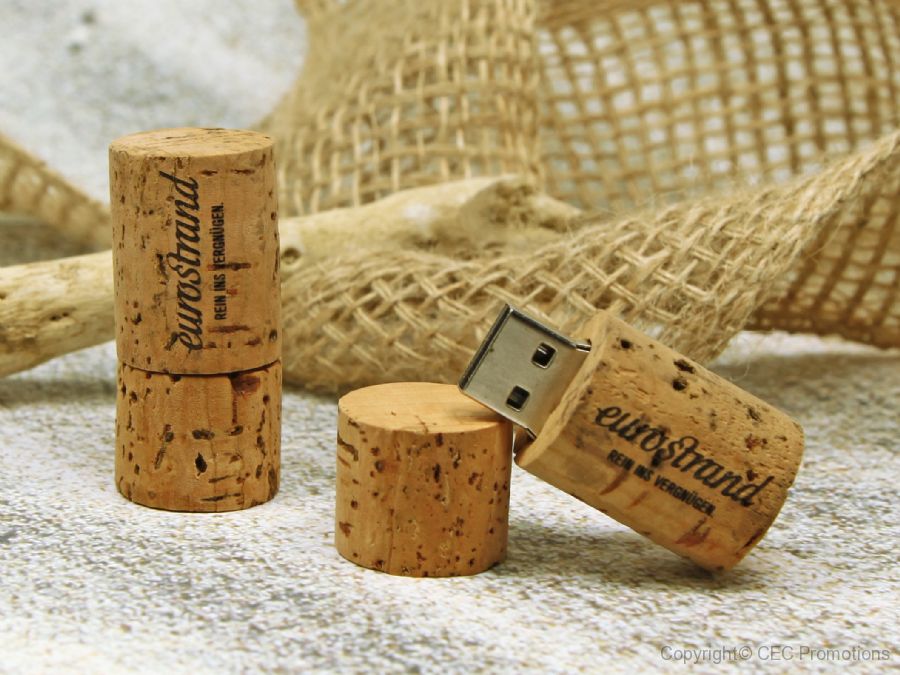 usb stick korken flaschenkorken natur werbemittel