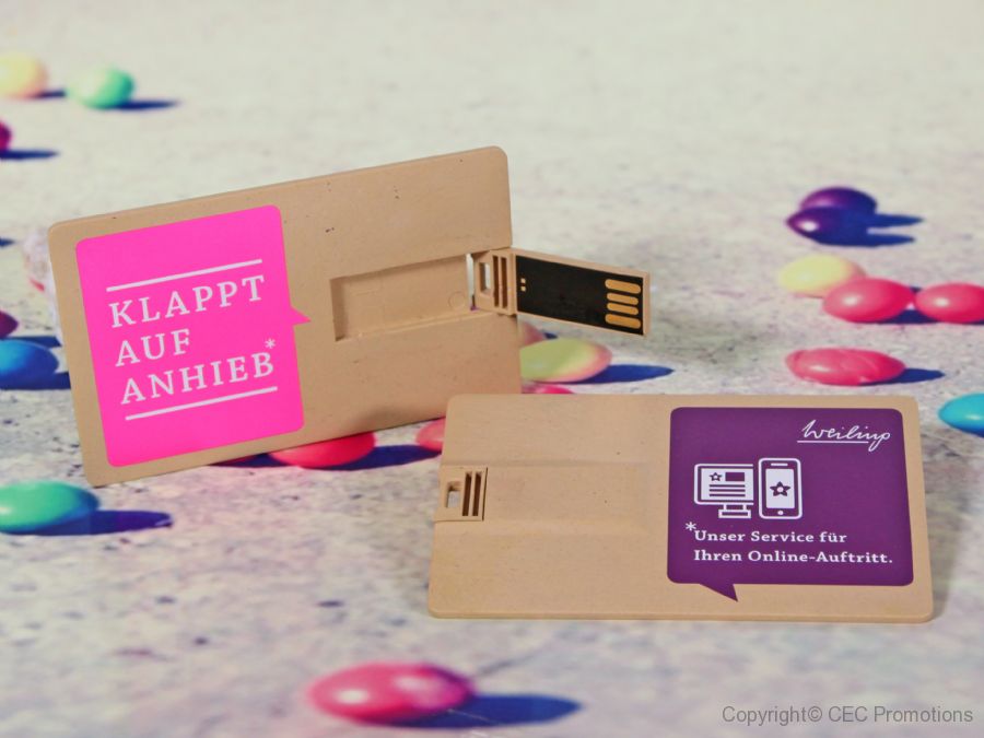 usb stick kunststoff bio visitenkarten öko abbaubar