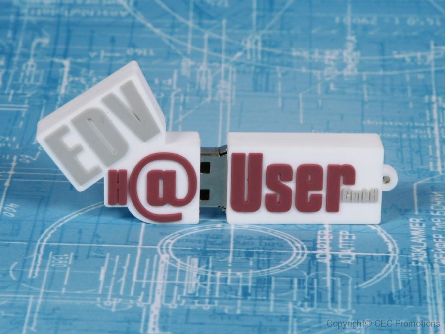 usb stick logo freiform logowerbung sonderanfertigung idee individuell