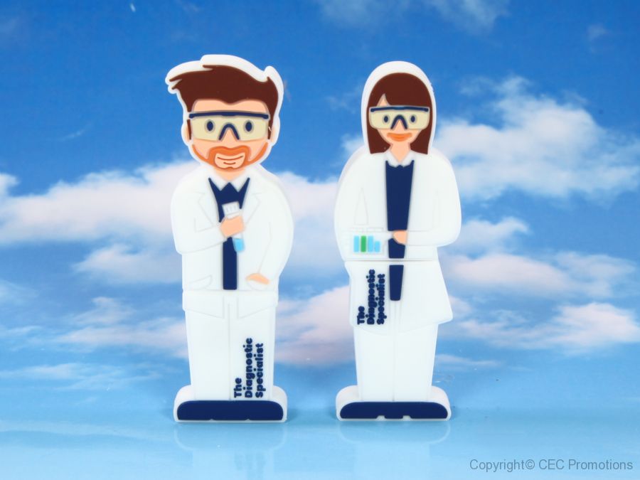 usb stick sonderform figur mann frau labor firma