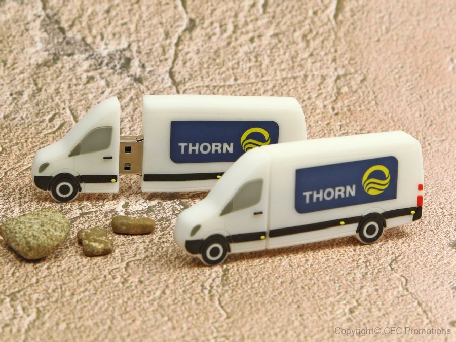 usb stick transporter sprinter fahrzeug kleinbus werbung