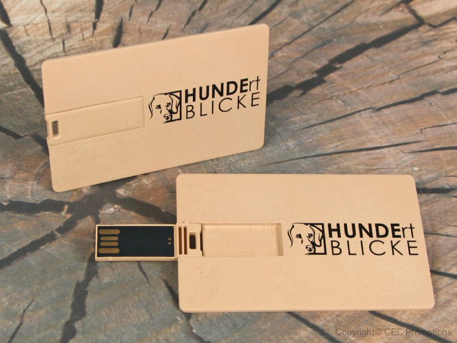 usb stick visitenkarte bio kunststoff umwelt aufdruck logo