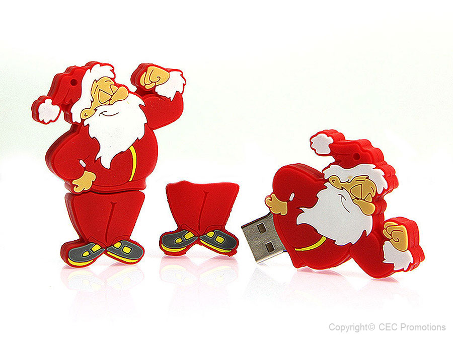 Weihnachtsmann usb sticks, Winter usb sticks, fun, CustomModifizierbar, PVC