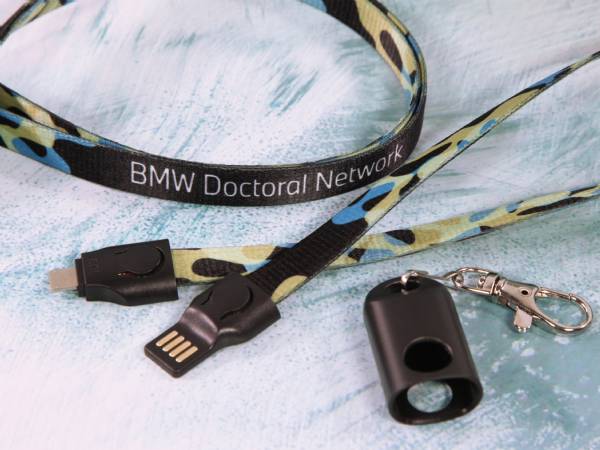 2 in 1 lanyard kabel ladekabel bmw network logo kreativ