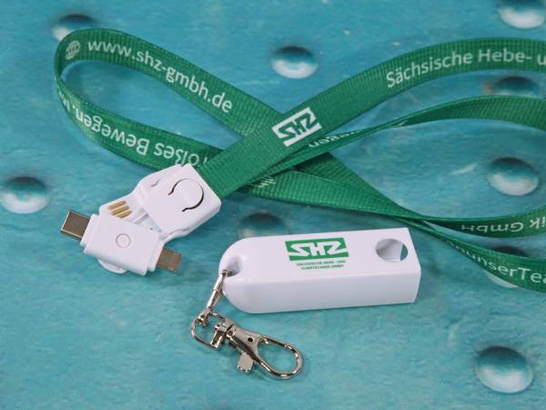 3 in 1 lanyard ladekabel kabel adapter stecker messe werbung