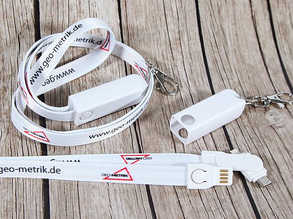 3 in 1 lanyard ladekabel kabel band werbung logo