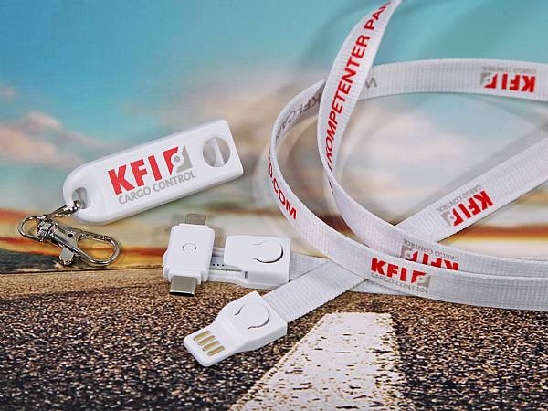 3 in 1 lanyard ladekabel trendy digitaldruck werbung messe