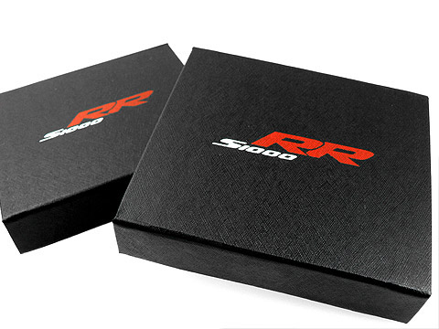 Bedruckte Klappbox schwarz Geschenkbox, K01 Magnetklappbox