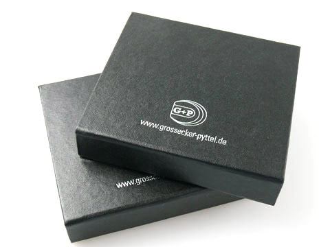 Bedruckte klappbox Geschenkbox schwarz, K01 Magnetklappbox