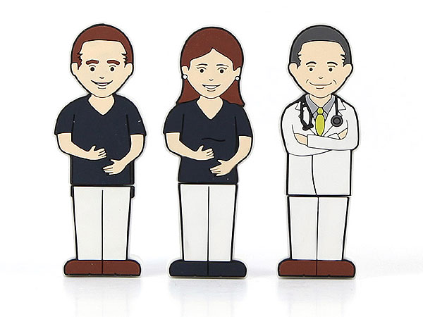 Creative USB Stick Mensch Figur Arzt Arzthelfer Krankenschwester