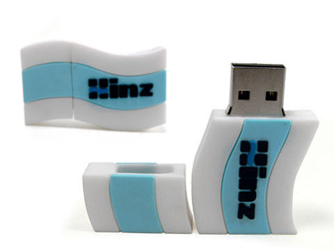 Custom-USB-Stick individuell design weiss, Custom USB-Sticks