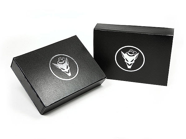 Klappbox Geschenkverpackung schwarz, Individuelle Klappbox