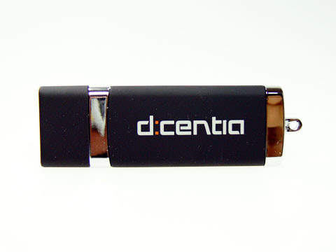 Kunststoff-USB-Stick schwarz mit Aufdruck, Kunststoff.10