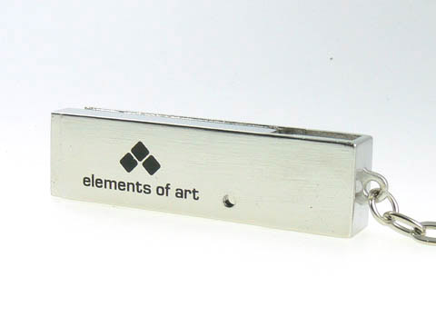 Metall USB-Stick Bügel bedruckt Logo schlüsselanhänger, Metall.05
