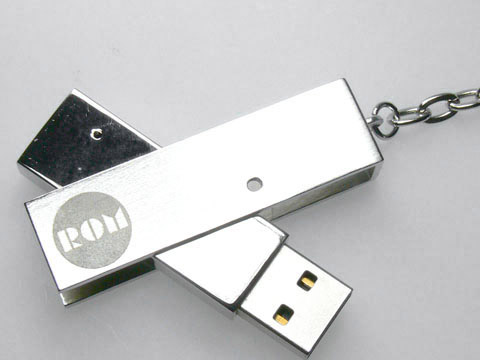 Metall USB-Stick swing buegel gravur, Metall.05