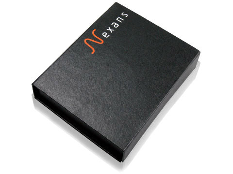 Schlichte Geschenkverpackung Firmenlogo, K01 Magnetklappbox