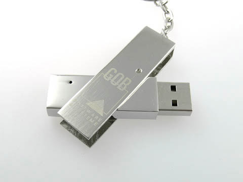 Swing USB-Stick Metall Bügel mit Gravur schlüsselanhänger, Metall.05