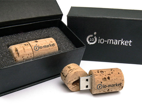 USB-Stick Korken-02 Bio-Oeko bedruckt, USB-Korken.02