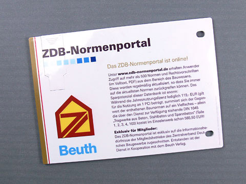 USBarchive Beuth, USB plastic Card