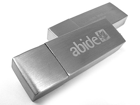 Alu USB-Stick aluminium graviert Werbelogo, Alu.11