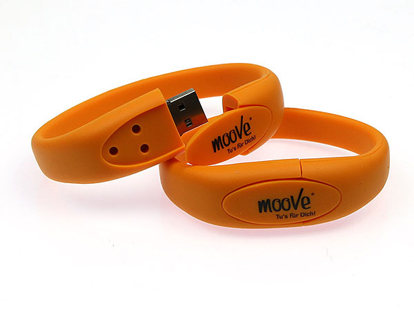 moove, armband, fitness, ornage, individuell, usb armband