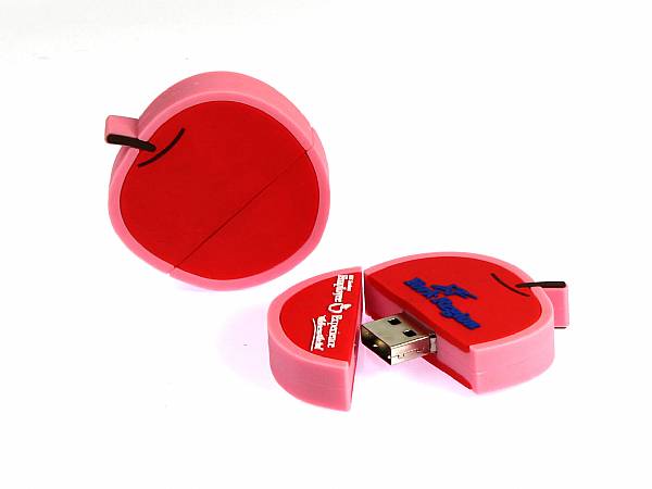 custom USB Stick Apfel Logo sonderform obst lebensmittel