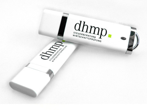 dhmp usb-stick weisser kunststoff, Kunststoff.10