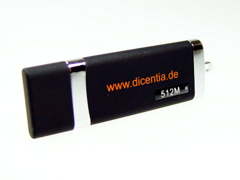 dicentia Kunstoff-USB-Stick mit Aufdruck, Kunststoff.10
