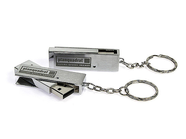 drehbarer metall usb stick planquadrat schlüsselanhänger, Metall.05