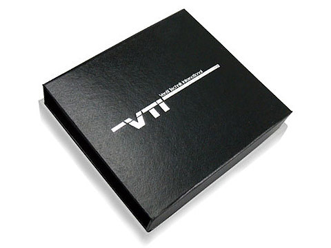 Edle schwarze Geschenkverpackung Logo, K01 Magnetklappbox