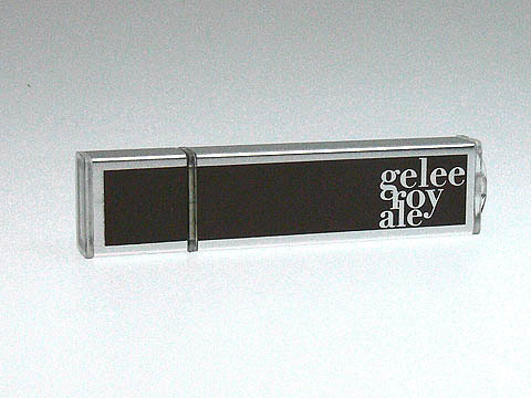 Gelee-Royale USB-Stick mit Aufdruck, Alu.07
