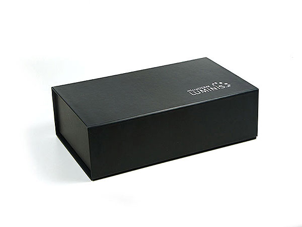Geschenkbox Klappbox Luminis kl schwarz, Individuelle Klappbox