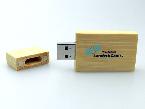 Holz USB-Stick Logo-Aufdruck Aufschrift, Holz.03