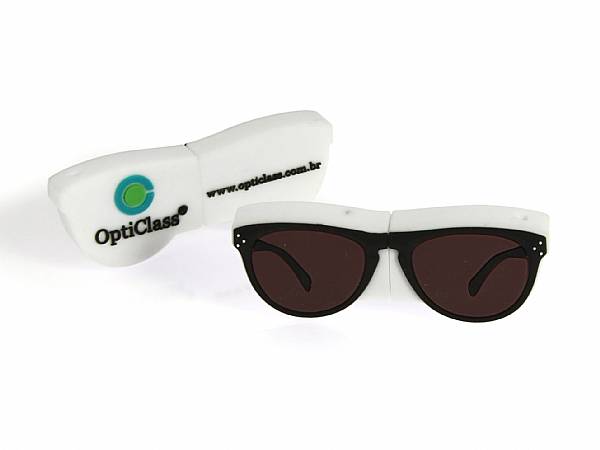 Individueller USB Stick sonderform Brille optiker optic logo