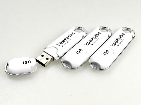 Kunststoff USB-Sticks bedruckt weiss, Kunststoff.02