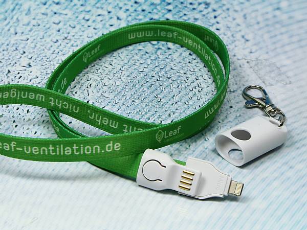 ladekabel lanyard 2 in 1 band kabel messe werbung