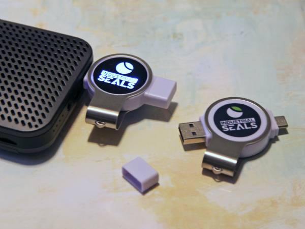 USB-Sticks im kompakten Design mit individuellem Logo-Bereich und drehbarem Gehäuse für einfache Handhabung.