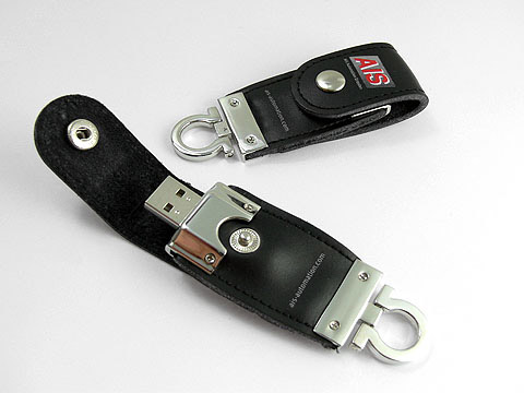 Leder USB-Stick bedruckt Logo-Aufdruck Schlüsselanhänger, Leder.03