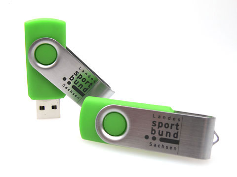 Metall-USB-Stick klassisch swing gruen, Metall.01
