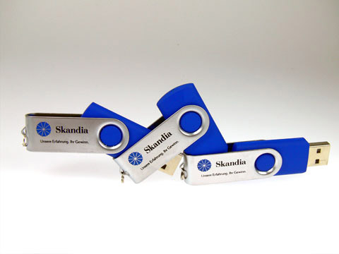 Metall-USB-Stick Swing blau-bedruckt, Metall.01