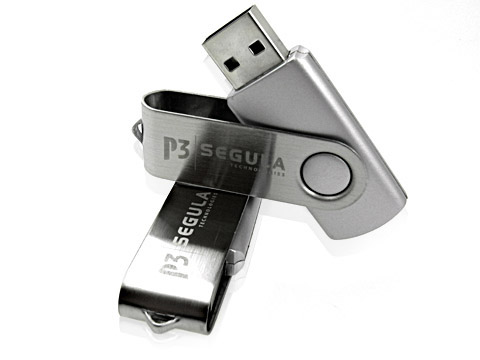 Metall USB-Stick grau-silber edel graviert, Metall.01