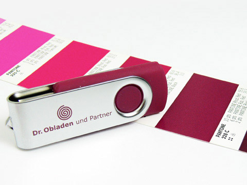 Metall USB-Stick rot corporate design pantone, Metall.01