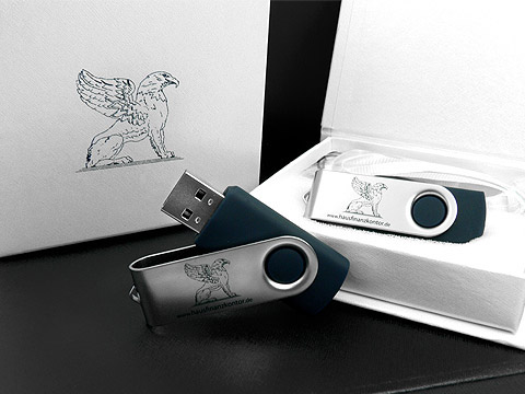 Metall USB-Stick Swing Buegel Logoaufdruck, Metall.01